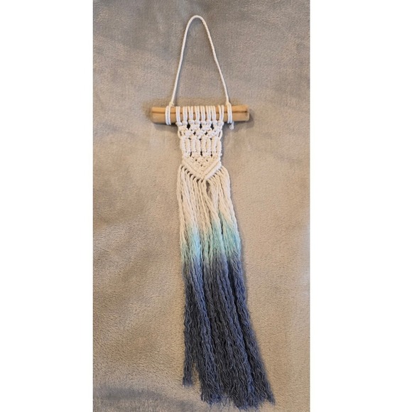 Macrame Wall Hanging Decor Ombre Boho Chic Handmade Art Small - Picture 1 of 2